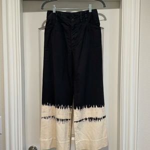 Fatima Dip-Dyed Wide-Leg Pants size 27